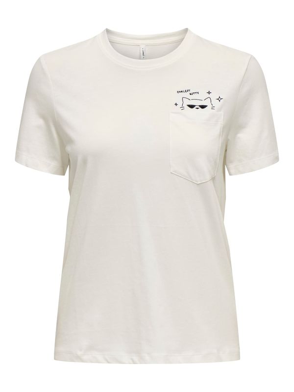 ONLY ONLY Majica  crna / bijela