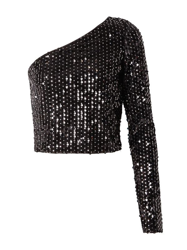 ONLY ONLY Majica  crna / srebro