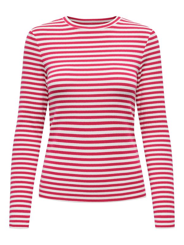 ONLY ONLY Majica 'ONLAIDA'  crvena / bijela