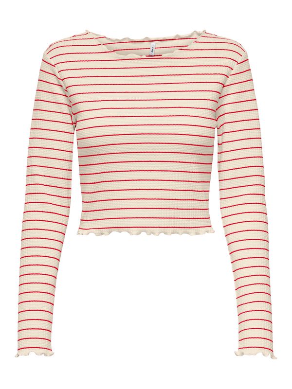 ONLY ONLY Majica 'ONLANITS'  klasično crvena / vuneno bijela