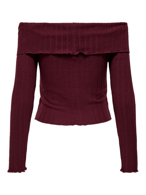 ONLY ONLY Majica 'ONLANNA'  bordo