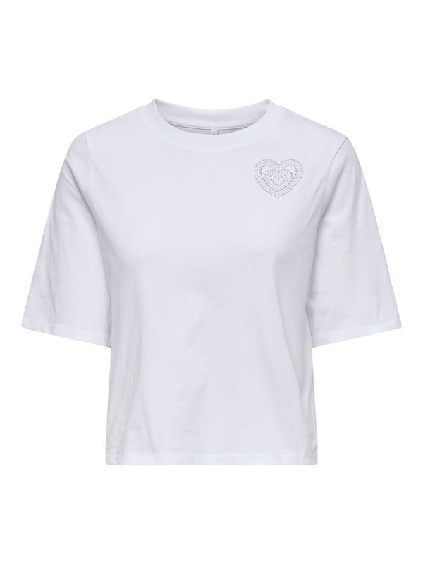 ONLY ONLY Majica 'ONLANTONIA'  srebro / bijela