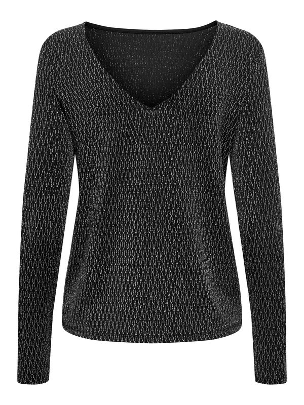 ONLY ONLY Majica 'ONLCAROL'  crna / srebro