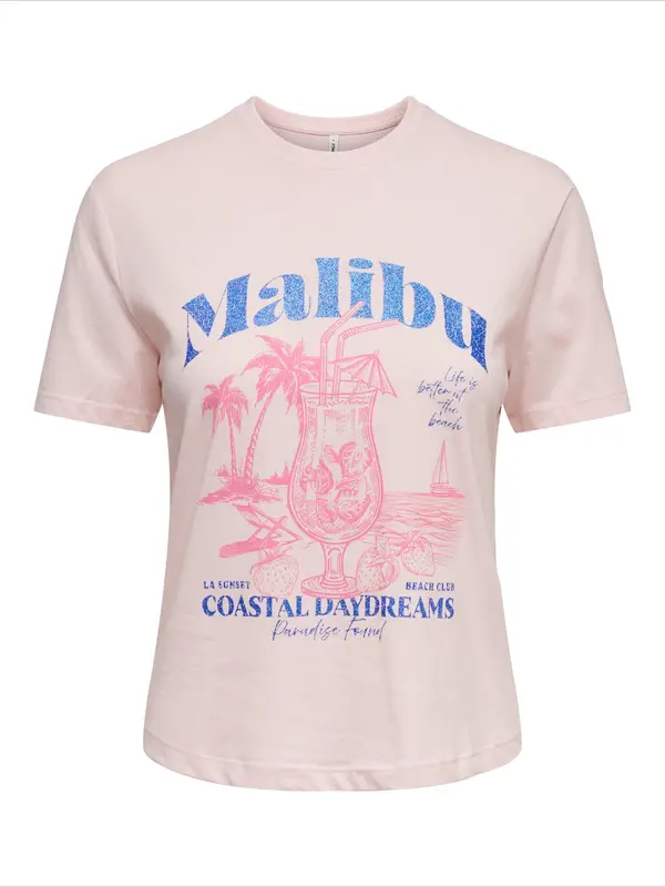 ONLY ONLY Majica 'ONLDINA'  plava / lila / svijetloroza