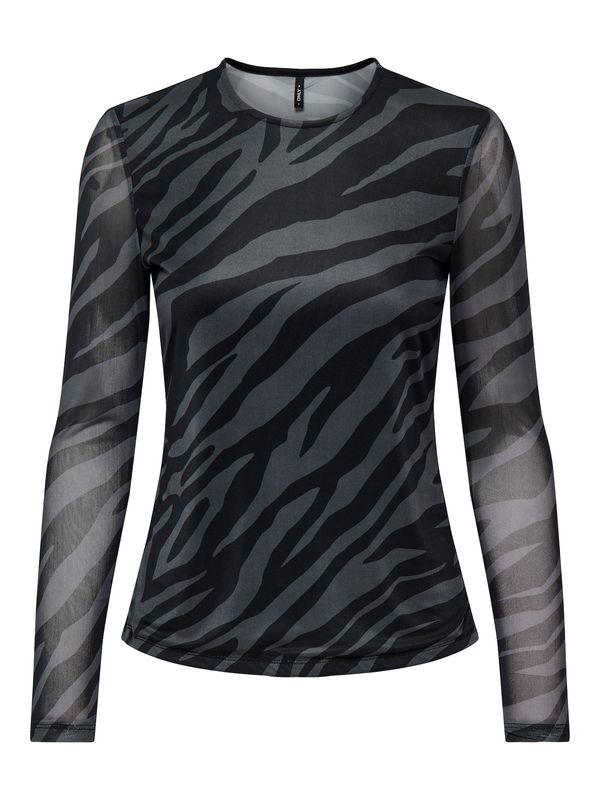 ONLY ONLY Majica 'ONLERICA'  siva / crna