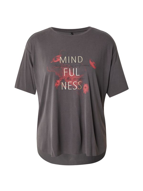 ONLY ONLY Majica 'ONLFREE'  svijetlobež / tamo siva / purpurna / crna