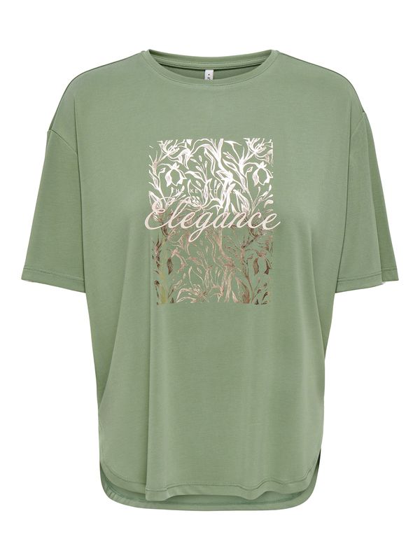 ONLY ONLY Majica 'ONLFREE'  zlatna / kivi zelena