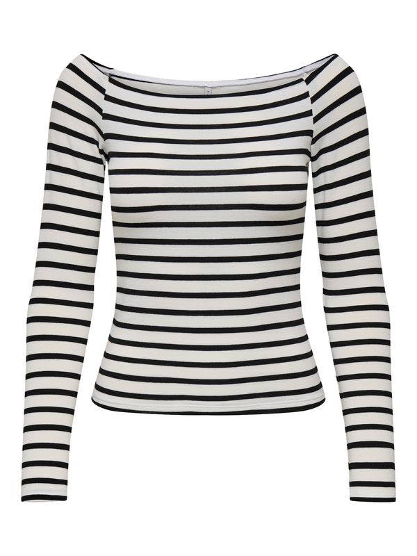 ONLY ONLY Majica 'ONLGLAMOUR'  crna / bijela