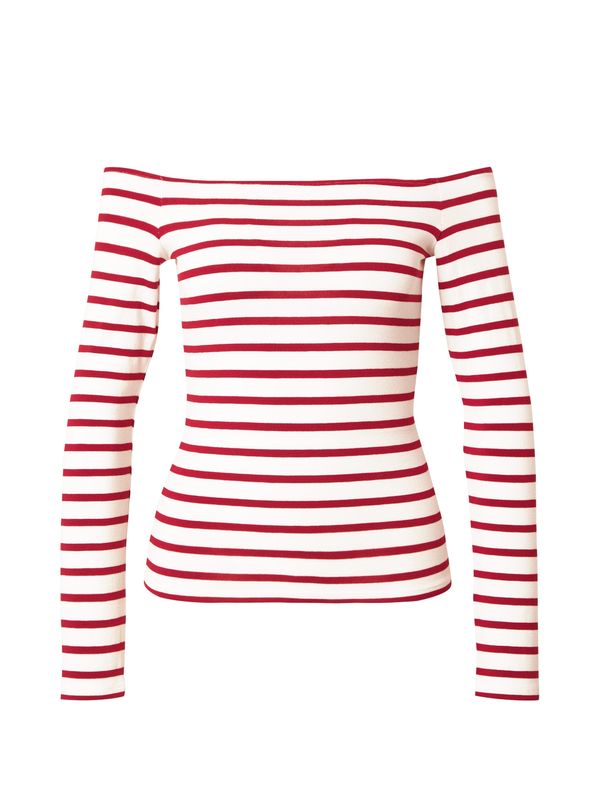 ONLY ONLY Majica 'ONLGLAMOUR'  crvena / bijela