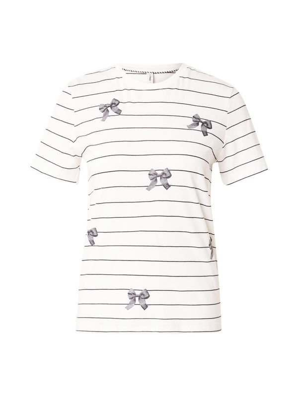 ONLY ONLY Majica 'ONLKIRA'  siva / bijela