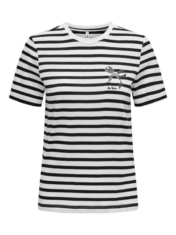 ONLY ONLY Majica 'ONLKITA'  crna / bijela