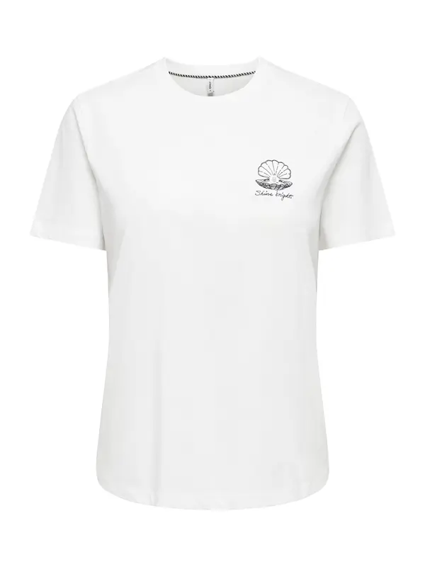 ONLY ONLY Majica 'ONLKITA SEA'  crna / bijela / biserno bijela