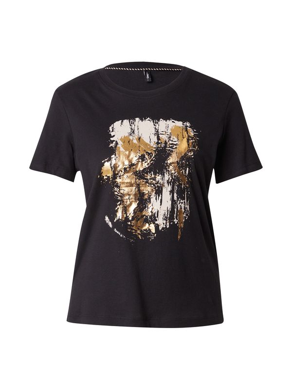 ONLY ONLY Majica 'ONLKITA'  zlatna / crna / bijela