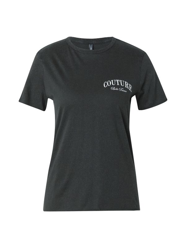 ONLY ONLY Majica 'ONLLUCY'  crna / prozirna / bijela