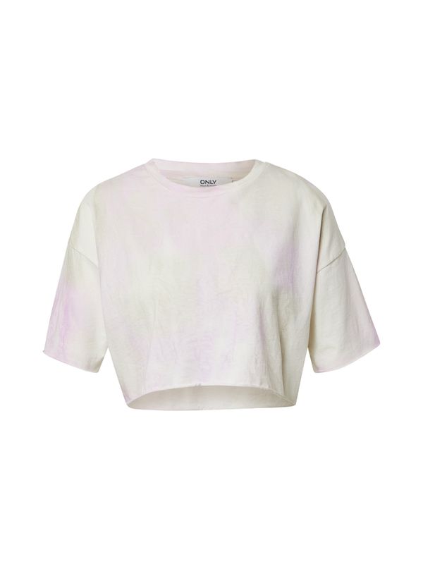 ONLY ONLY Majica  pastelno žuta / orhideja bijela / pastelno crvena / bijela