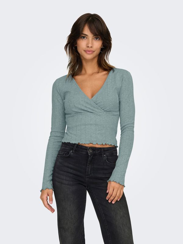 ONLY ONLY Majica  sivkasto plava