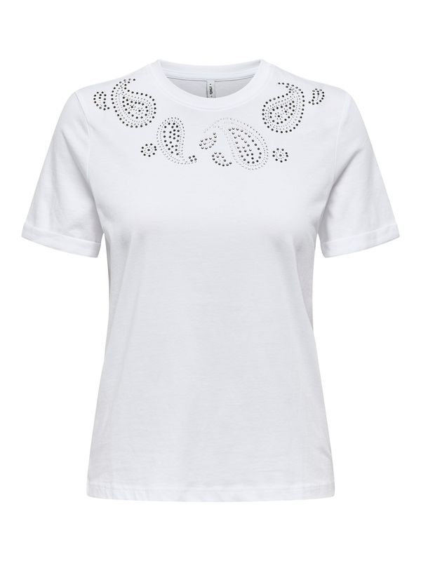 ONLY ONLY Majica  srebro / bijela