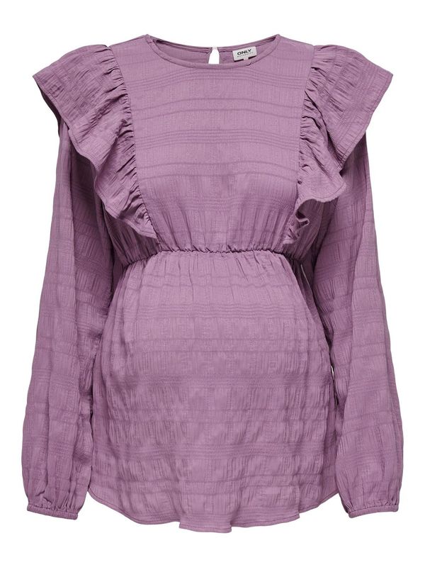 Only Maternity Only Maternity Bluza  orhideja bijela