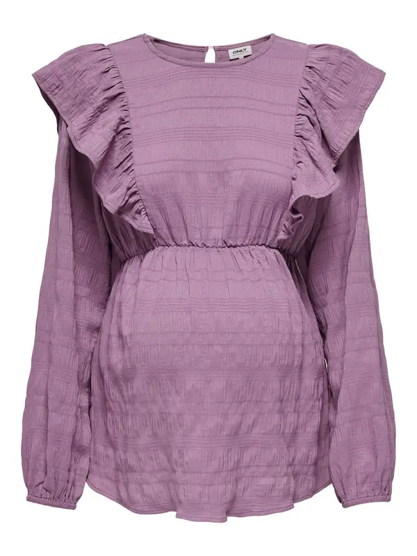 Only Maternity Only Maternity Bluza  orhideja bijela