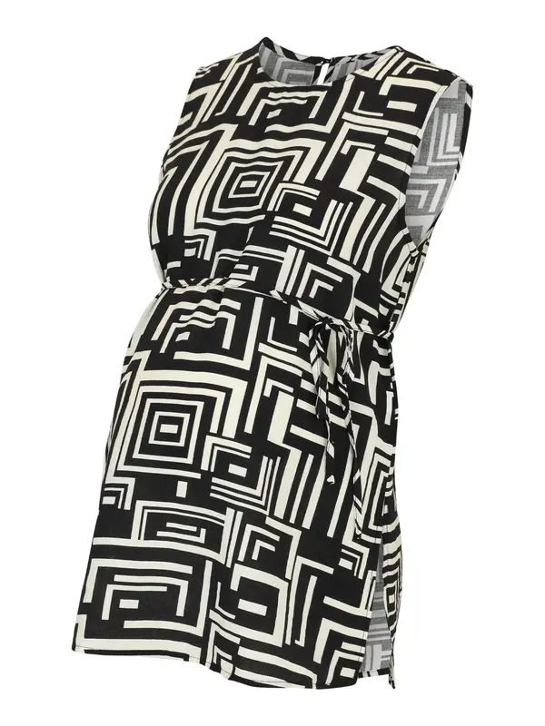 Only Maternity Only Maternity Majica 'OLMKARTA'  crna / bijela