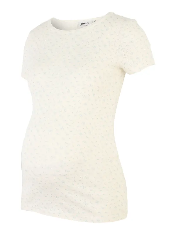 Only Maternity Only Maternity Majica 'OLMMADISON'  svijetloplava / bijela