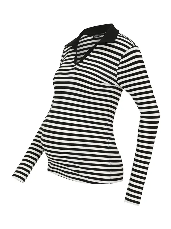 Only Maternity Only Maternity Majica 'OLMPilla'  crna / bijela