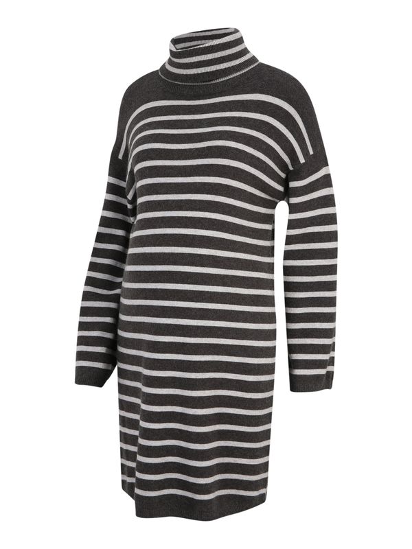 Only Maternity Only Maternity Pletena haljina 'OLMTALIO'  svijetlosiva / tamo siva