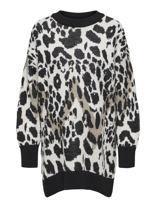 Only Maternity Only Maternity Pulover  bež / sivkasto bež / crna