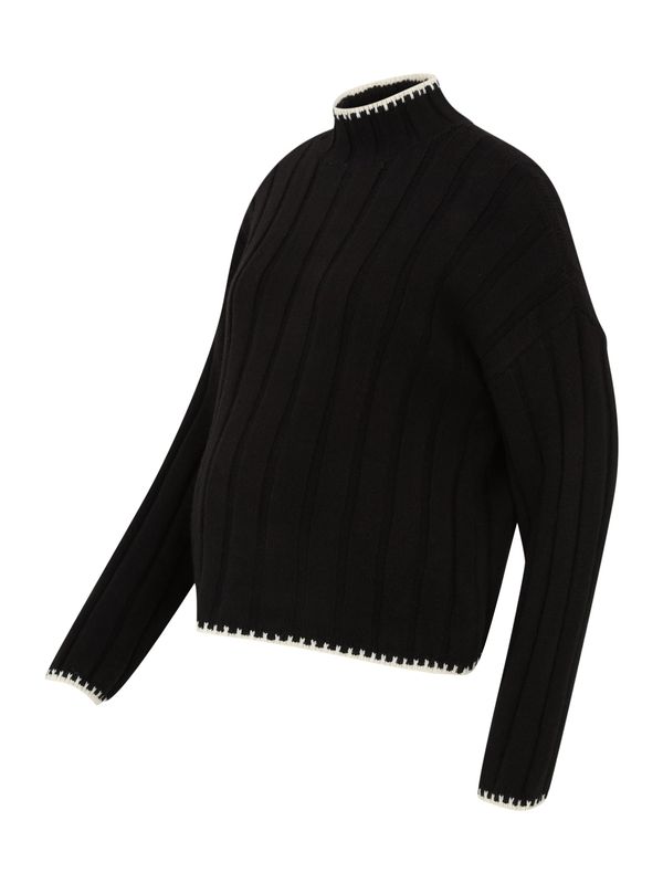 Only Maternity Only Maternity Pulover 'OLMCHICK'  crna / bijela