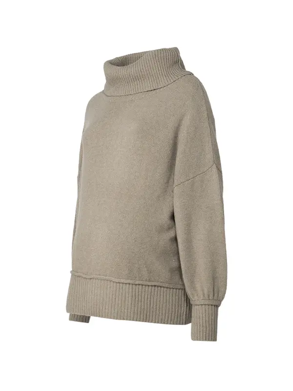 Only Maternity Only Maternity Pulover 'OLMHAZEL'  taupe siva