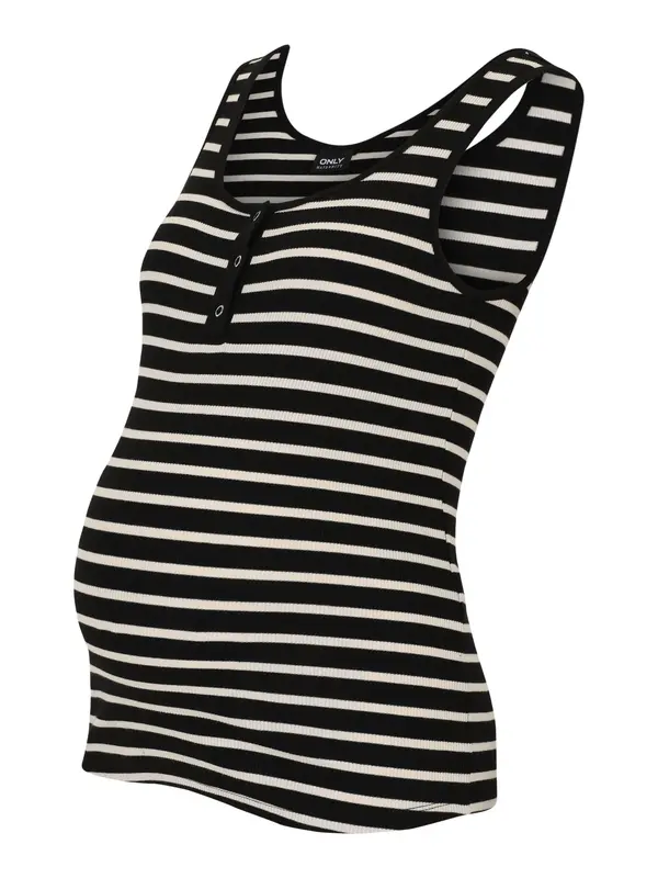 Only Maternity Only Maternity Top  crna / bijela