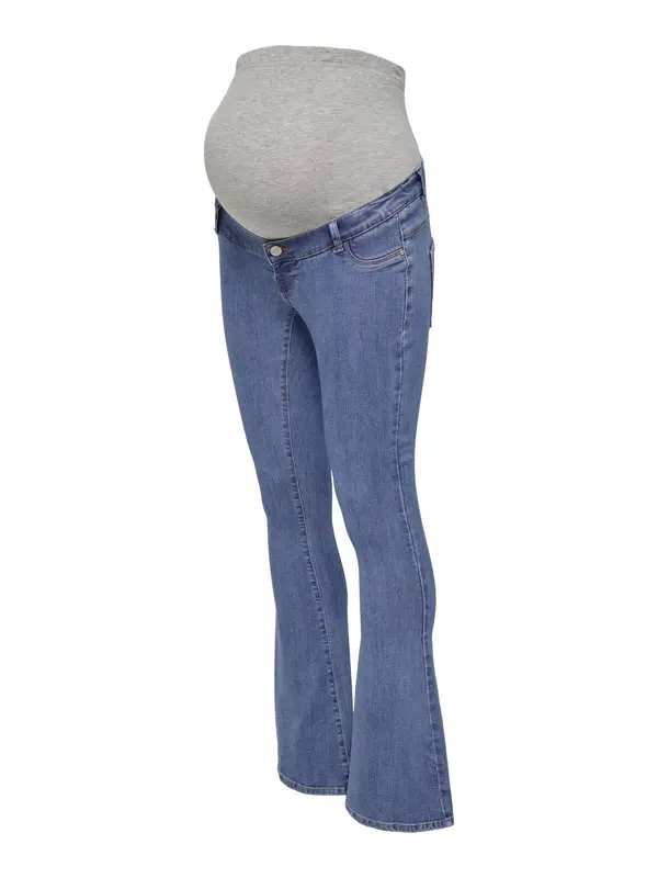 Only Maternity Only Maternity Traperice 'OLMRain'  plavi traper / siva melange
