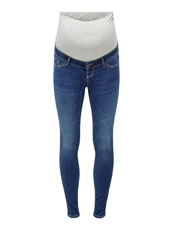 Only Maternity Only Maternity Traperice 'OLMROYAL'  plavi traper / siva melange