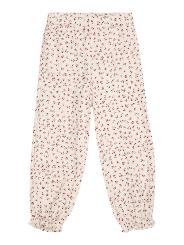 Only Mini Only Mini Hlače 'KMGTHYRA'  boja pijeska / zelena / prljavo roza / crvena