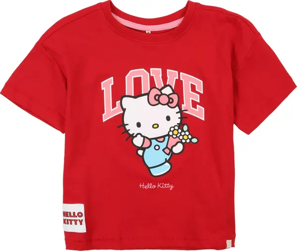 Only Mini Only Mini Majica 'KMGKITTY'  roza / crvena / crna / bijela