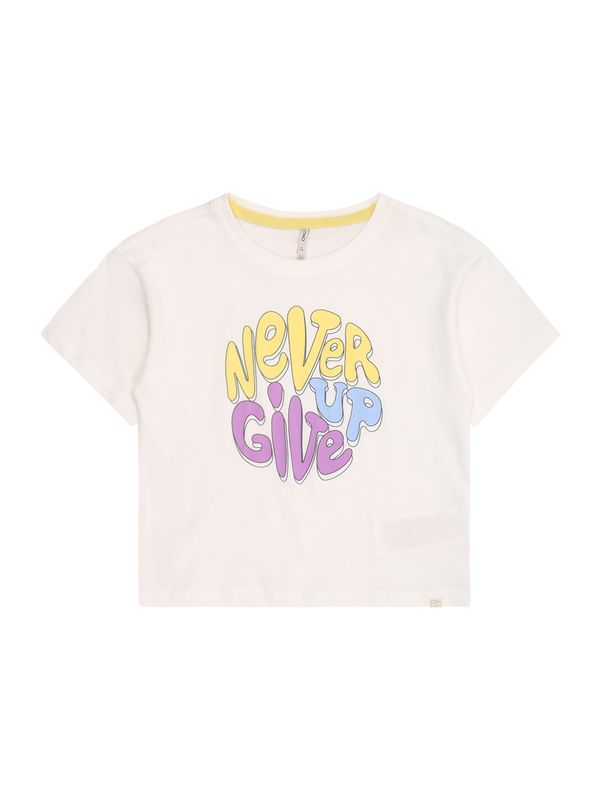 Only Mini Only Mini Majica  žuta / ljubičasta / bijela