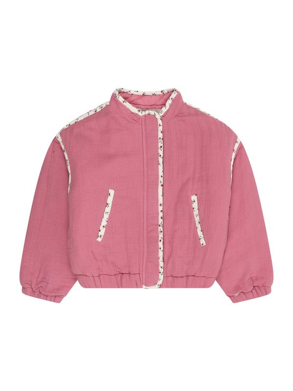 Only Mini Only Mini Prijelazna jakna 'KMGTHYRA'  ružičasta / tamno crvena / bijela