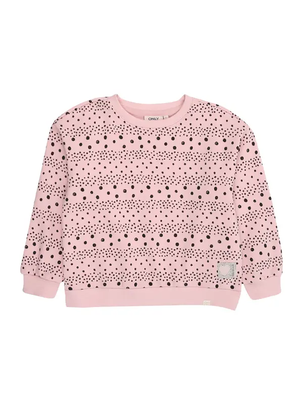 Only Mini Only Mini Sweater majica 'KMGAPPALOSA'  prljavo roza / crna