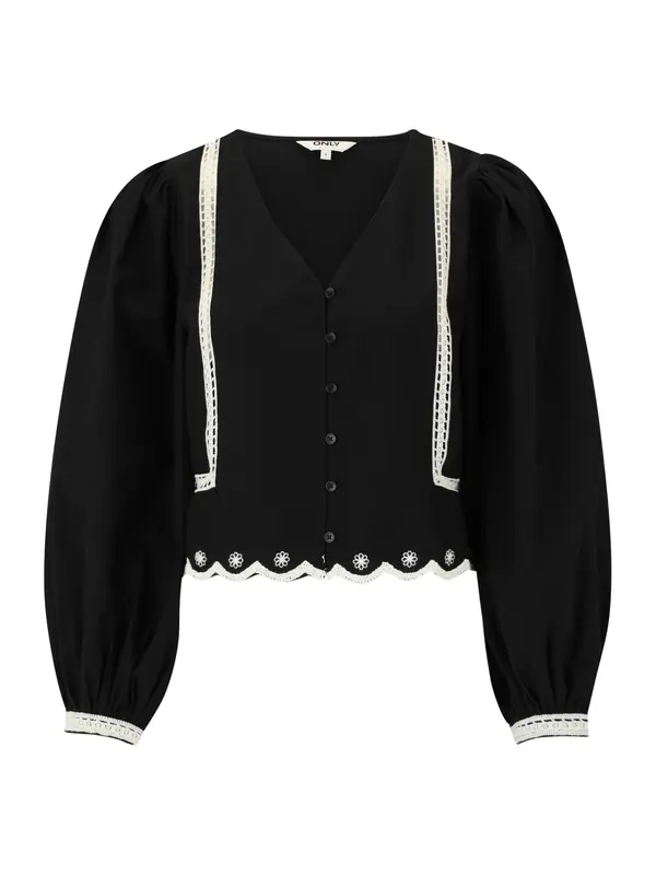 Only Petite Only Petite Bluza 'ONLOYA'  crna / bijela