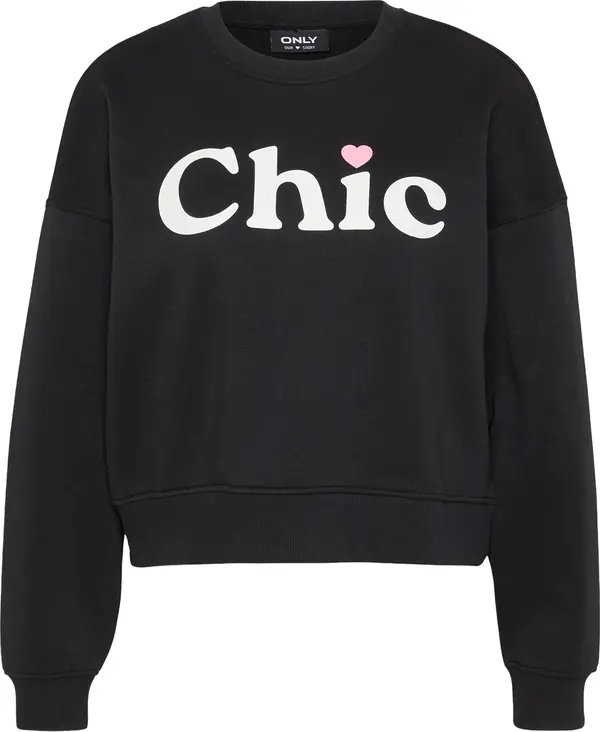 Only Petite Only Petite Sweater majica 'ONLBEST'  svijetloroza / crna / bijela