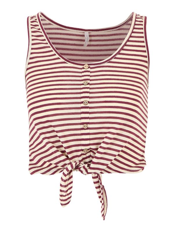 Only Petite Only Petite Top 'CANNES'  bež / ljubičasto crvena