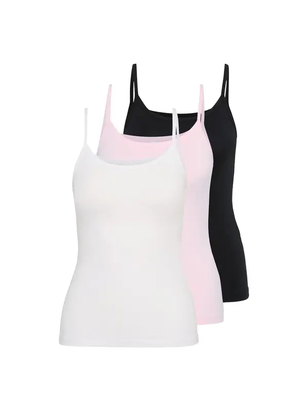 Only Petite Only Petite Top 'ONLLOVE'  roza / crna / bijela