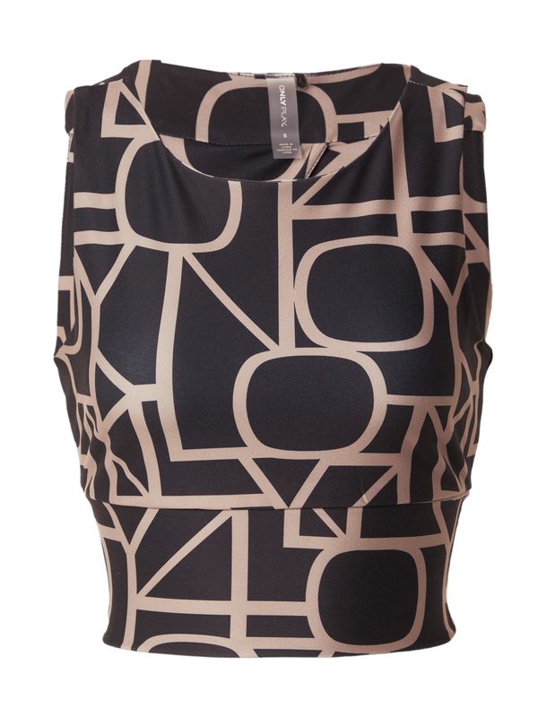 ONLY PLAY ONLY PLAY Sportski top 'FONT'  brokat / crna