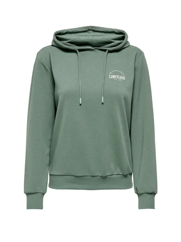 ONLY PLAY ONLY PLAY Sweater majica 'Cava Life'  tamno zelena / bijela