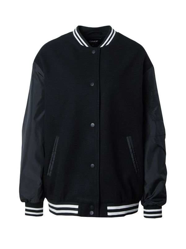 ONLY ONLY Prijelazna jakna 'Charlota Nancy'  crna / bijela