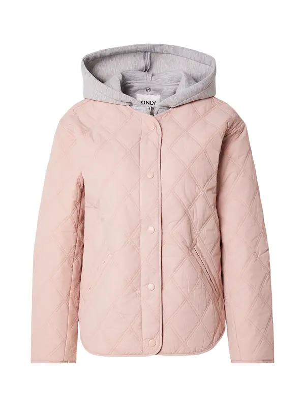 ONLY ONLY Prijelazna jakna 'ONLRisso'  siva melange / pastelno crvena