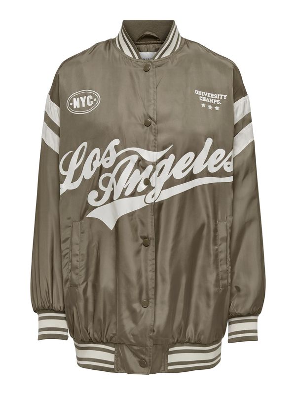 ONLY ONLY Prijelazna jakna  svijetlosiva / kaki