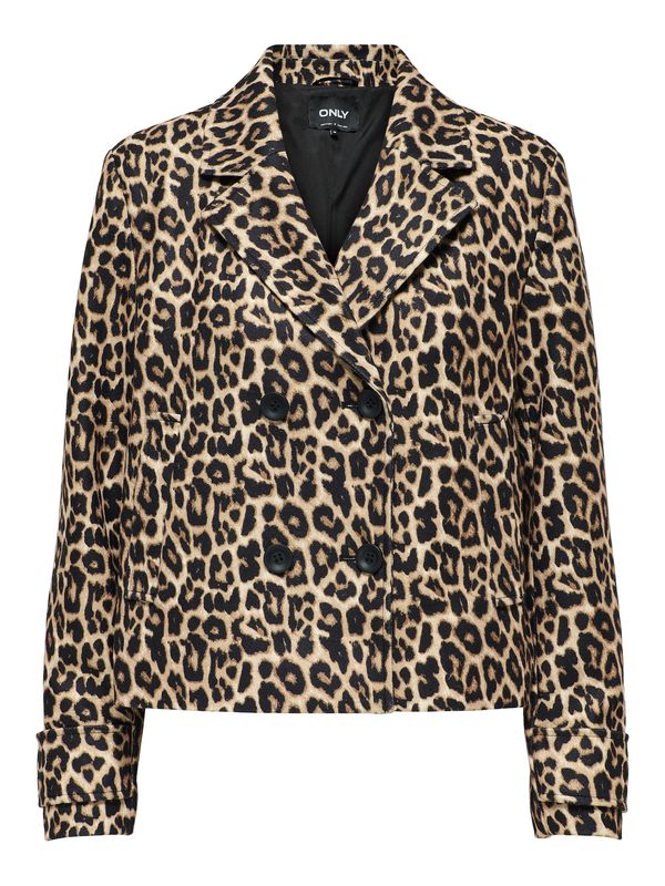 ONLY ONLY Prijelazni kaput 'ONLFREJA NANCY'  tamno bež / brokat / crna