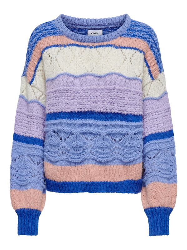ONLY ONLY Pulover 'ADINA'  plava / ljubičasta / narančasta / bijela