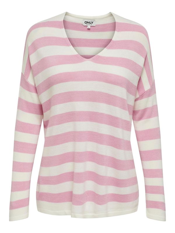 ONLY ONLY Pulover 'AMALIA'  roza / bijela